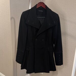 Calvin Klein Black Trench Coat for Women